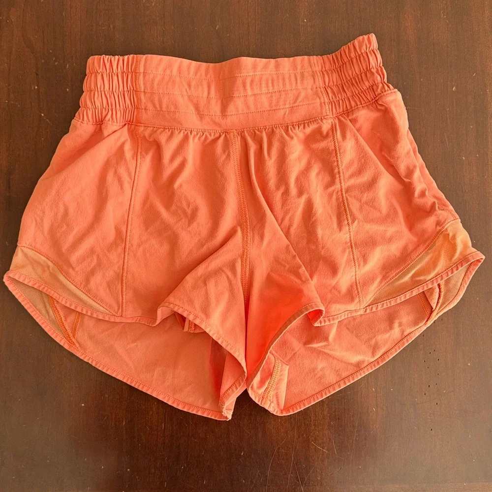 Lululemon Athletica Orange Athletic Top and shorts set - Picture 5 of 7